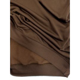 Women's Red joyful Face & Smile Letter Print Sweatshirt - Soft Machine-Washable Polyester Crew Neck Long Sleeve Casual Pullover for Fall Winter, Cozy Everyday Lounge Wear, Comfortable Fit