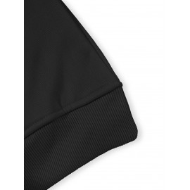 Women's Light Green Hooded Sweatshirt Dress with Inspirational 