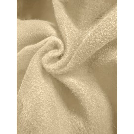 Women's Light Green Hooded Sweatshirt Dress with Inspirational 