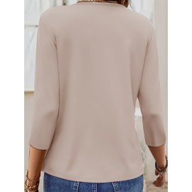 Women'S Casual V-Neck T-Shirt with 