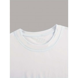 Women's Casual Short Sleeve T-Shirt with Bold 